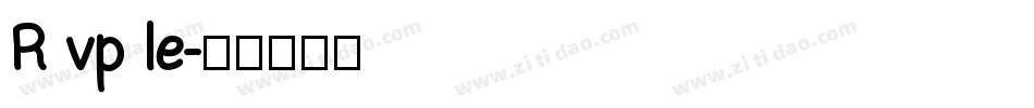 R vp le字体转换